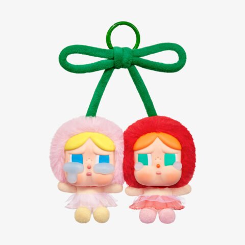 Pop Mart CRYBABY Crying For Love Series-Vinyl Plush Hanging Card (Love You Cherry Much)